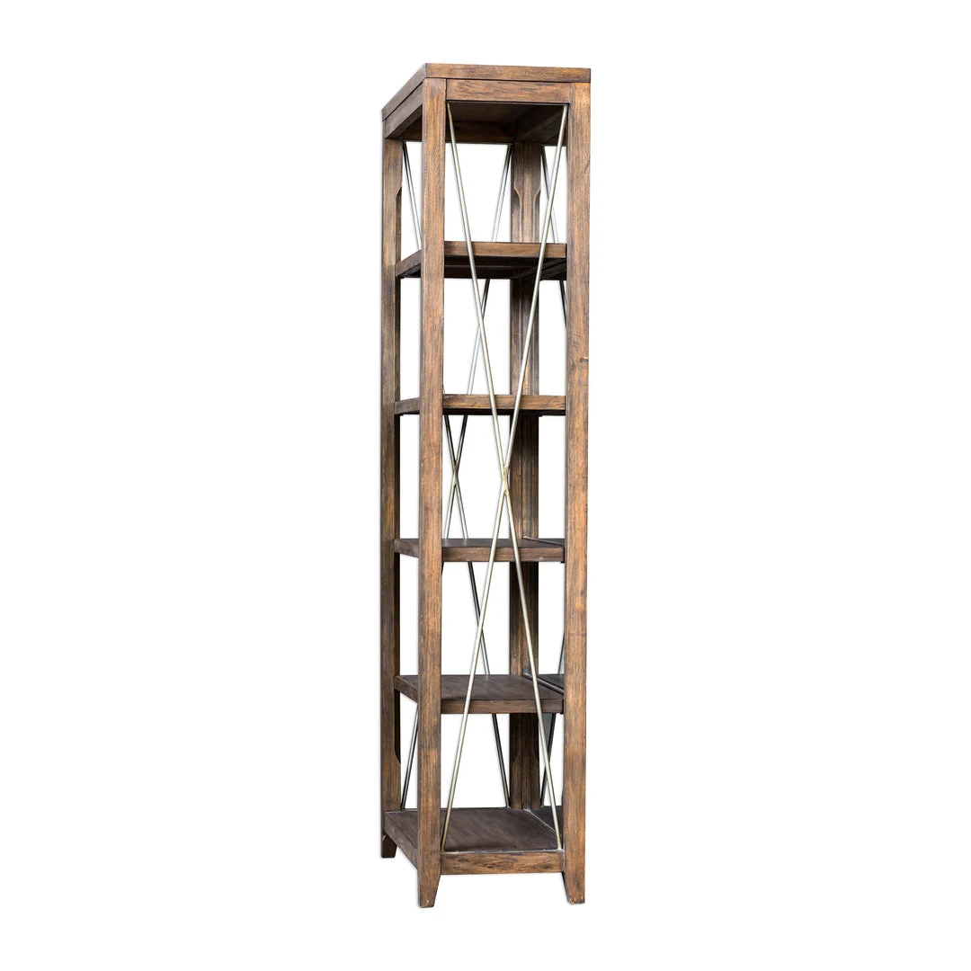 Uttermost Delancey Weathered Oak Etagere LIVING ROOM 6 Uttermost Delancey Weathered Oak Etagere LIVING ROOM
