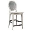 Bar & Counter Stools Uttermost Clarion Aged White Counter Stool 1 Bar & Counter Stools Uttermost Clarion Aged White Counter Stool