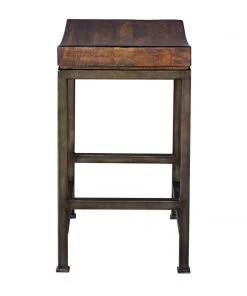 Bar & Counter Stools Uttermost Beck Wood Counter Stool 10 Bar & Counter Stools Uttermost Beck Wood Counter Stool