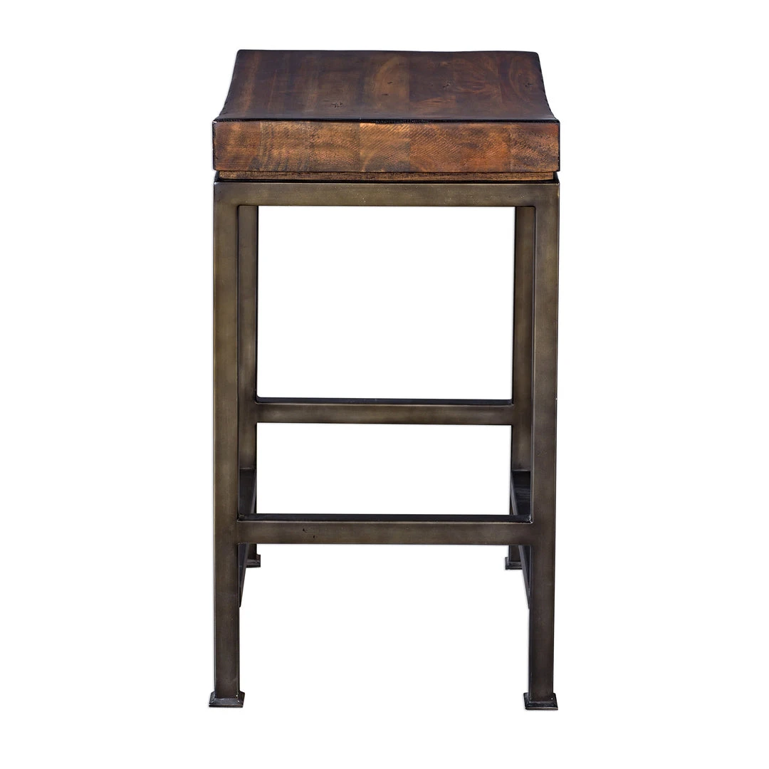 Bar & Counter Stools Uttermost Beck Wood Counter Stool 6 Bar & Counter Stools Uttermost Beck Wood Counter Stool