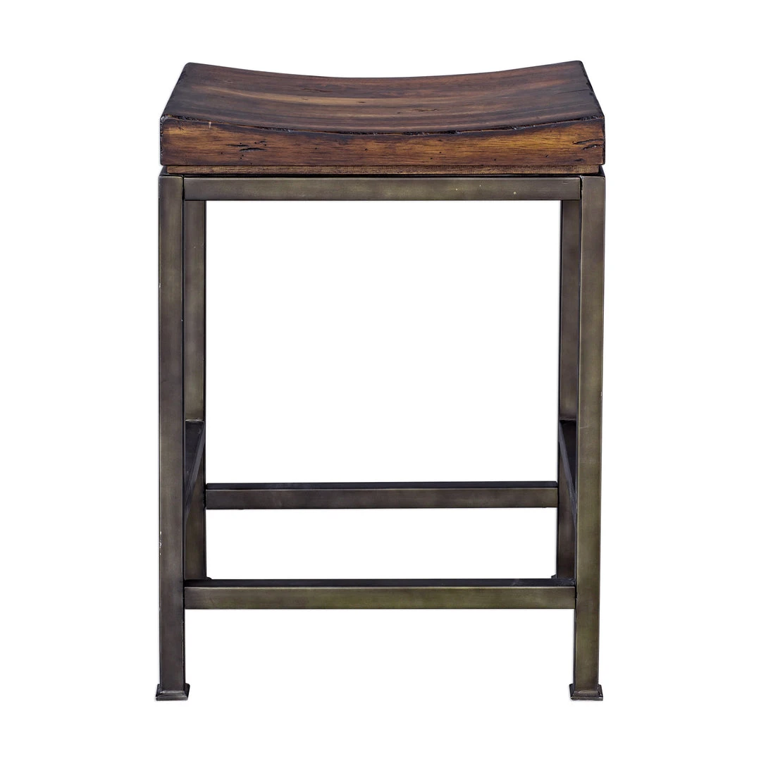 Bar & Counter Stools Uttermost Beck Wood Counter Stool 5 Bar & Counter Stools Uttermost Beck Wood Counter Stool