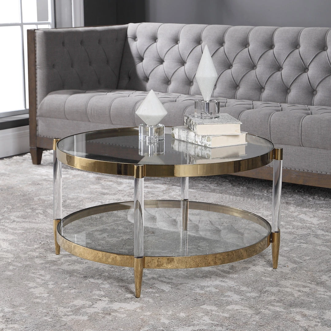 Uttermost Kellen Glass Coffee Table LIVING ROOM 5 Uttermost Kellen Glass Coffee Table LIVING ROOM