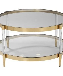 Uttermost Kellen Glass Coffee Table LIVING ROOM
