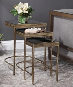 Side & End Tables Uttermost India Nesting Tables, Set/3
