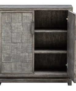 Uttermost Hamadi Distressed Gray 2 Door Cabinet