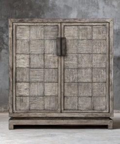Uttermost Hamadi Distressed Gray 2 Door Cabinet