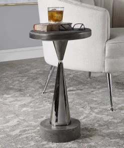 Uttermost Simons Concrete Accent Table
