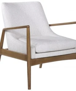 LIVING ROOM Uttermost Bev White Accent Chair
