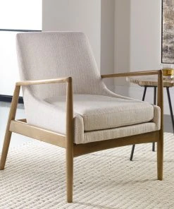 LIVING ROOM Uttermost Bev White Accent Chair