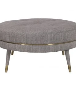 LIVING ROOM Uttermost Blake Modern Taupe Ottoman