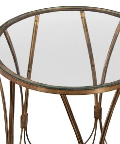 Side & End Tables Uttermost Kalindra Gold Accent Table 7 Side & End Tables Uttermost Kalindra Gold Accent Table