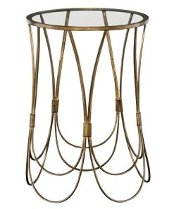 Side & End Tables Uttermost Kalindra Gold Accent Table