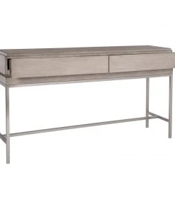 LIVING ROOM Uttermost Kamala Gray Oak Console Table