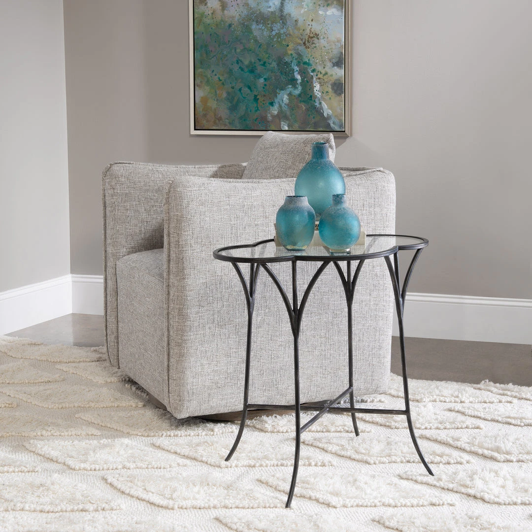 Uttermost Adhira Glass Accent Table 4 Uttermost Adhira Glass Accent Table