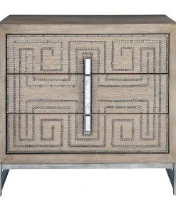 LIVING ROOM Uttermost Devya Gray Oak Accent Chest
