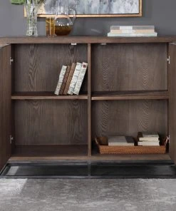 Chests & Cabinets Uttermost Evros Reclaimed Wood 2 Door Cabinet