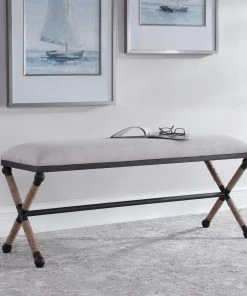 Uttermost Firth Oatmeal Bench