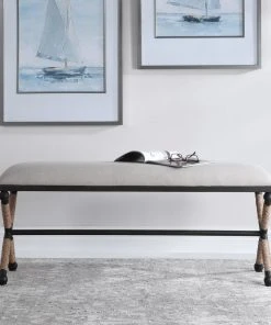 Uttermost Firth Oatmeal Bench