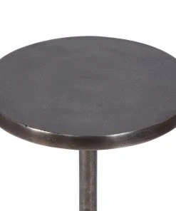 Side & End Tables Uttermost Sanaga Drink Table Nickel