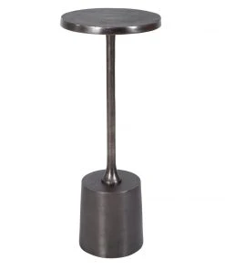 Side & End Tables Uttermost Sanaga Drink Table Nickel