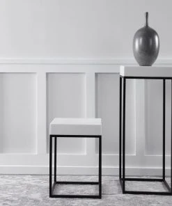 Uttermost Gambia Marble Plant Stand DECOR