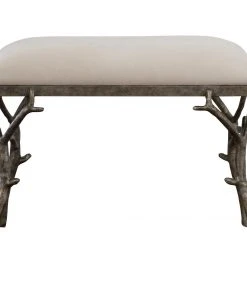 LIVING ROOM Uttermost Lismore Small Fabric Bench