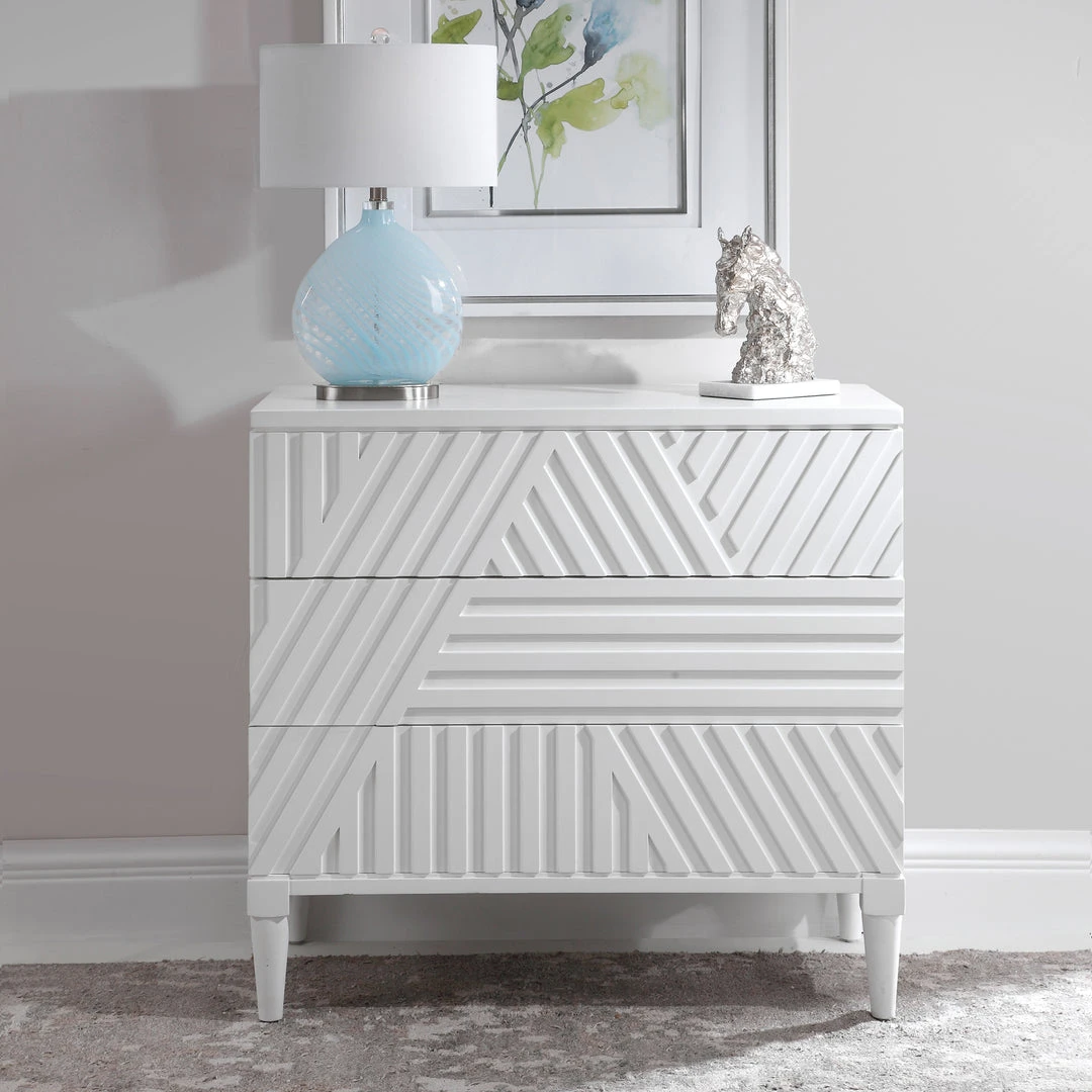 Uttermost Colby White Drawer Chest LIVING ROOM 4 Uttermost Colby White Drawer Chest LIVING ROOM