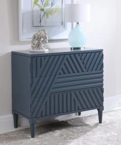 Uttermost Colby Blue Drawer Chest