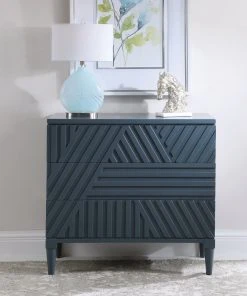Uttermost Colby Blue Drawer Chest