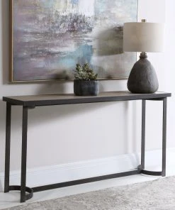 LIVING ROOM Uttermost Basuto Steel Console Table 11 LIVING ROOM Uttermost Basuto Steel Console Table