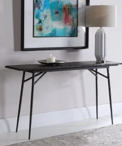 LIVING ROOM Uttermost Kaduna Slate Console Table