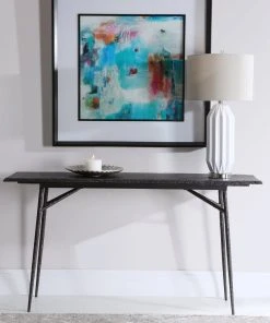 LIVING ROOM Uttermost Kaduna Slate Console Table