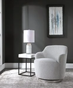 LIVING ROOM Uttermost Hobart Casual Swivel Chair