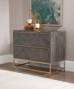 LIVING ROOM Uttermost Armistead Dark Walnut Drawer Chest