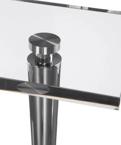 Side & End Tables Uttermost Campeiro Nickel Drink Table