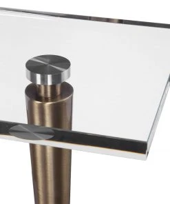 Side & End Tables Uttermost Campeiro Brass Drink Table