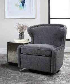 LIVING ROOM Uttermost Biscay Swivel Chair