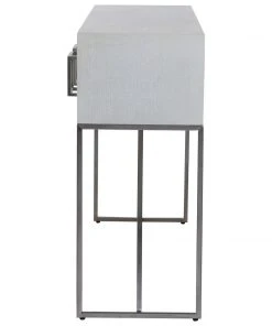 LIVING ROOM Uttermost Abaya White Console Table