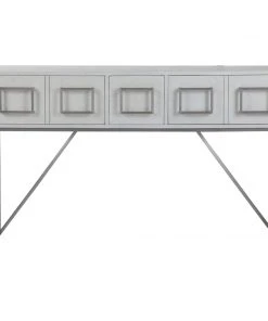 LIVING ROOM Uttermost Abaya White Console Table