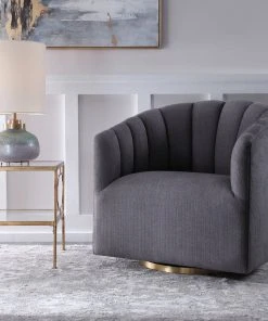 LIVING ROOM Uttermost Cuthbert Modern Swivel Chair 12 LIVING ROOM Uttermost Cuthbert Modern Swivel Chair
