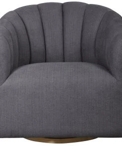 LIVING ROOM Uttermost Cuthbert Modern Swivel Chair