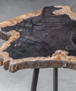 Uttermost Mircea Petrified Wood Accent Table Side & End Tables