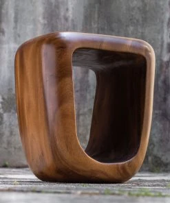 Side & End Tables Uttermost Loophole Wooden Accent Stool 15 Side & End Tables Uttermost Loophole Wooden Accent Stool