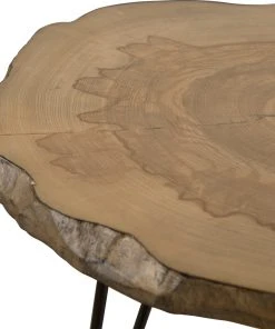 Uttermost Runay Wood Slab Side Table 9 Uttermost Runay Wood Slab Side Table