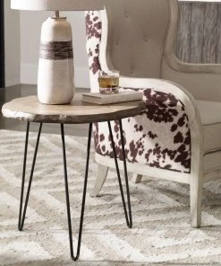 Uttermost Runay Wood Slab Side Table 7 Uttermost Runay Wood Slab Side Table