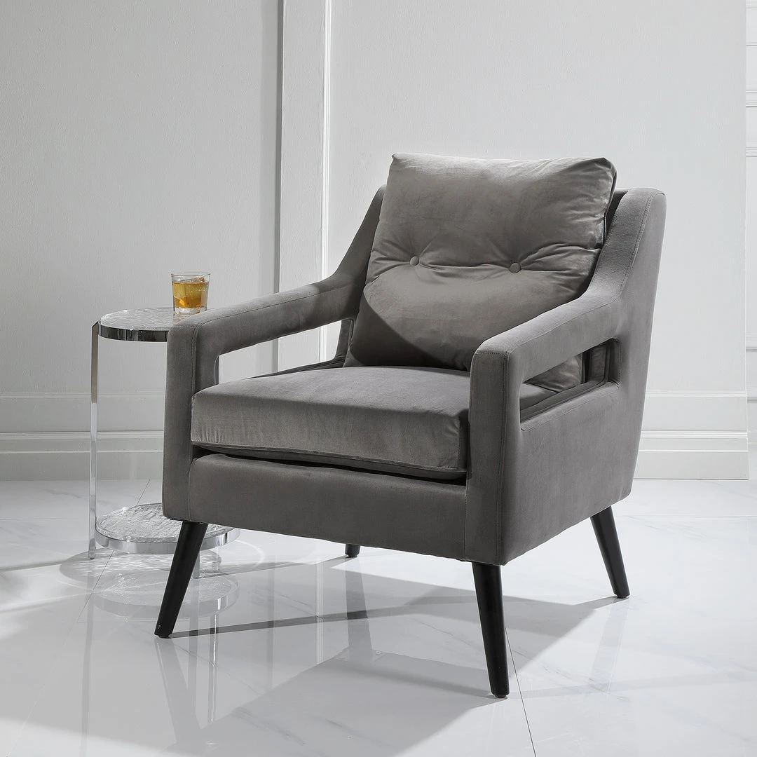 LIVING ROOM Uttermost OBrien Gray Armchair 6 LIVING ROOM Uttermost OBrien Gray Armchair