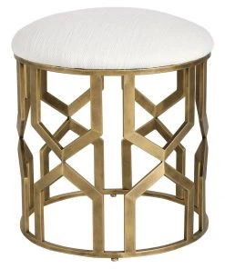 Uttermost Trellis Geometric Accent Stool LIVING ROOM 8 Uttermost Trellis Geometric Accent Stool LIVING ROOM