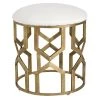 Uttermost Trellis Geometric Accent Stool LIVING ROOM