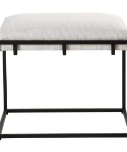 Uttermost Paradox White Small Bench