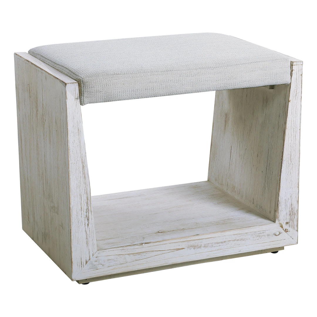 Uttermost Cabana White Small Bench 6 Uttermost Cabana White Small Bench